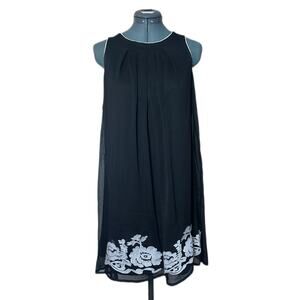 Hailey lyn black Babydoll dress women’s size XS Mini Sleevless Dress